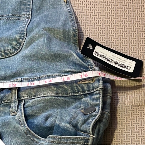 Black Label Silver Icing Girlfriend Shortfall Denim Cotton Overalls Shorts 1XL - Picture 11 of 12